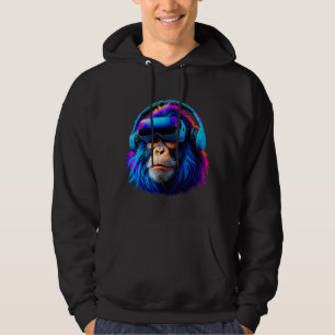Grappige Gorilla VR Spelen Label Gorilla Monke Gor Hoodie
