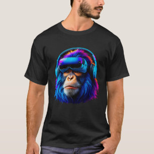 Grappige Gorilla VR Spelen Label Gorilla Monke Gor T-shirt