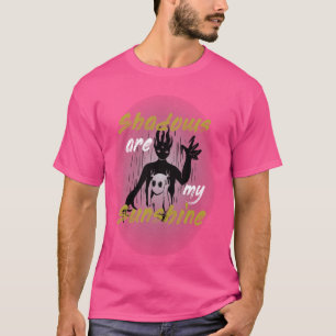 Grappige gotische en duistere occulte Gothic Art E T-shirt