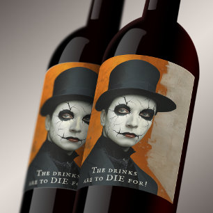 Grappige Gotische Halloween-dranken om voor te ste Wijn Etiket