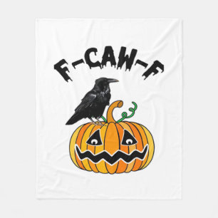 Grappige Gotische Kraai Humor F-Caw-F Essential Fleece Deken