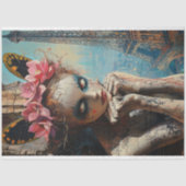 Grappige gotische Parijs Gargoyle Decoupage Tissuepapier (Voorkant)