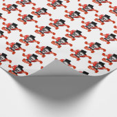 Grappige Gotische Valentijnse  houden van hart Cadeaupapier (Hoek)