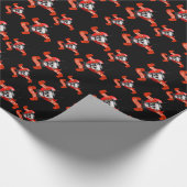 Grappige Gotische Valentijnse houden van hart Cadeaupapier (Hoek)