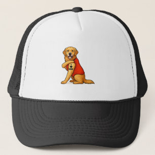 Grappige goud retriever Hond Ik Hou Van Moeder Tat Trucker Pet