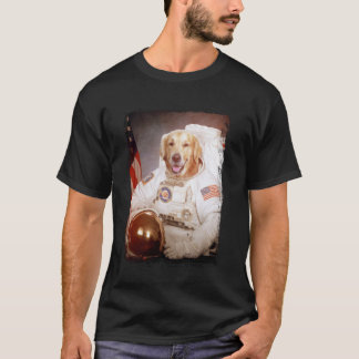 Grappige Goud Retriever Ruimtevaarder Ruimte Hond T-shirt