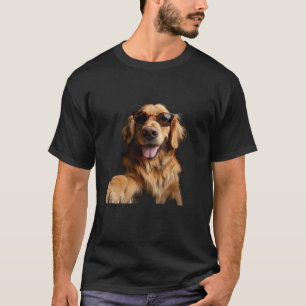 Grappige Gouden Retriever Dierenliefhebber Selfie T-shirt