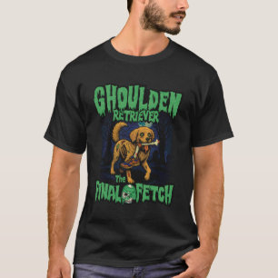 Grappige Gouden Retriever Zombie Halloween, Grieze T-shirt