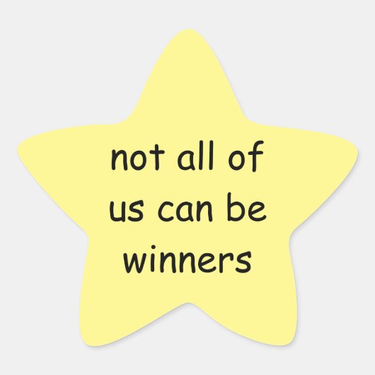 grappige goudstersticker ster sticker (Voorkant)