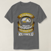 Grappige graafmachine Zware machines Operator 12 T-shirt (Design voorkant)