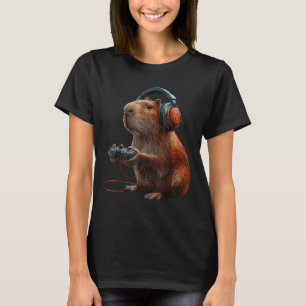 Grappige grafische Capybara-videogames voor gamers T-shirt