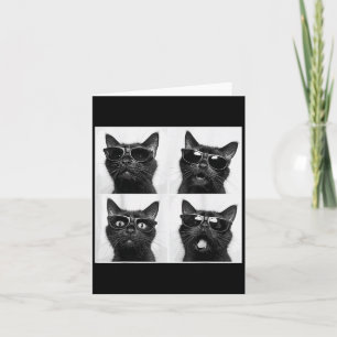 Grappige Grafische Kat Fotohokje Selfie Grappig _2 Kaart