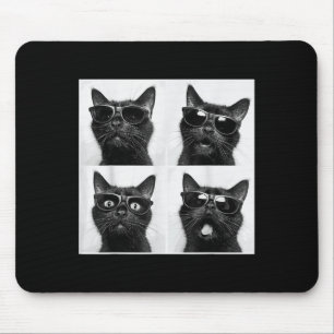 Grappige Grafische Kat Photobooth Selfie Grappig _ Muismat