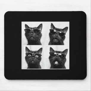Grappige Grafische Kat Photobooth Selfie Grappig _ Muismat