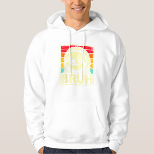 Grappige Grafische Meme Luiaard Bruh voor Jongens Hoodie