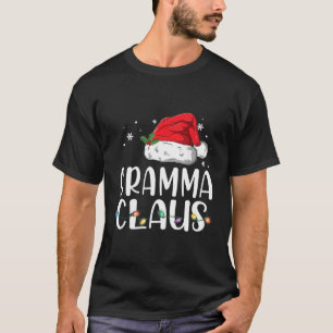 Grappige Gramma Claus Kerstmis T-shirt Pyjama Sant