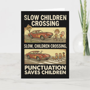 Grappige Grammatica Interpunctie Redt Kinderen Eng Kaart