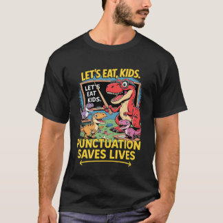 Grappige Grammaticadocent Leerling School Dinosaur T-shirt