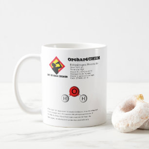 Grappige grap diwaterstofmonoxide (H2O) chemie Koffiemok