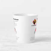 Grappige grap diwaterstofmonoxide (H2O) chemie Latte Mok (Voorkant)
