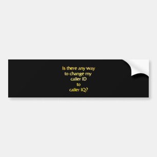 Grappige grap over het veranderen van ID in IQ Bumpersticker