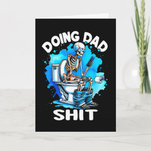 Grappige grap skelet vader Funny Vaderdag Kaart