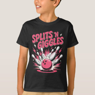 Grappige Grappige Splits 'n Gegiechel Bowling T-shirt