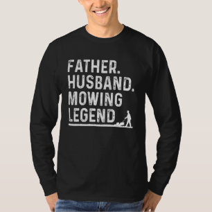 Grappige grasmaaier voor mannen papa grasmaaien la t-shirt