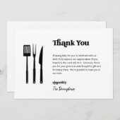 Grappige gratis BBQ bruiloft dank u kaart (Voorkant / Achterkant)