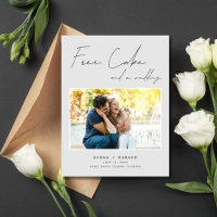 Grappige Gratis Cake Trouwfoto Save the Date