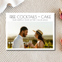 Grappige Gratis Cocktails Cake Bruiloft Save the D