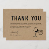 Grappige Gratis Drankjes Bedankkaart (Voorkant / Achterkant)