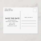 Grappige Gratis Foto Bruiloft Save the Date Aankondigingskaart (Achterkant)