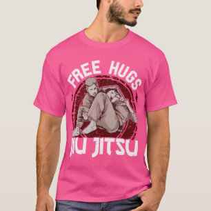 Grappige gratis knuffels Jiu Jitsu Pun BJJ Martial T-shirt