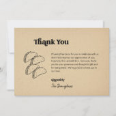 Grappige gratis tacos bruiloft dank u kaart (Voorkant)