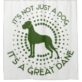 Grappige Great Dane douchegordijn (Voorkant)