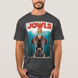 Grappige Great Dane Kaken Fawn Natuurlijke Hond Mo T-shirt