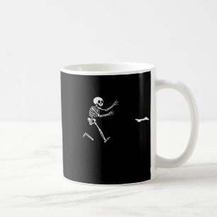 Grappige Great Dane Rennende Skelet Halloween _1 Koffiemok