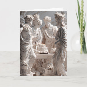 Grappige Griekse beeld-verjaardagskaart – Klassiek Kaart