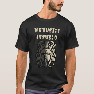 Grappige Griekse mythologie Christelijk Medusa Jes T-shirt