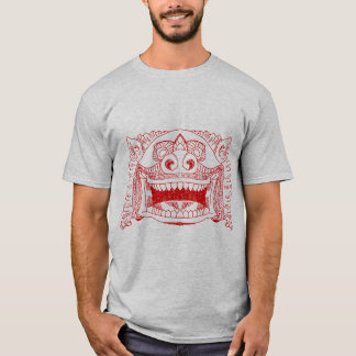 Grappige grijnzende aap heren grafische T-shirt -