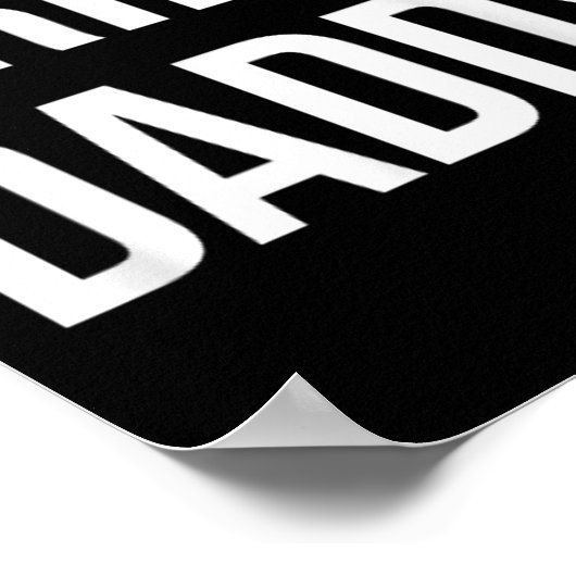 Grappige Grill Daddy BBQ en roken voor Vaderdag Poster (Hoek)