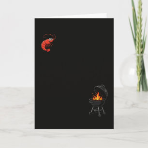 Grappige Grill Lieve BBQ Garnalen En Grill Zeevruc Kaart