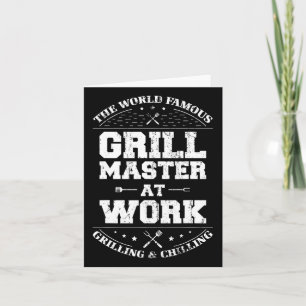 Grappige Grill Master BBQ Chef Gerookt Vlees Liefh Kaart