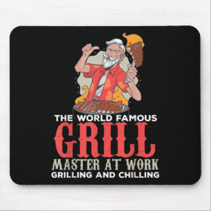 Grappige Grill Master BBQ Lovers Foodies Chef gero Muismat