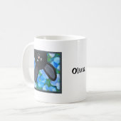 Grappige grillige Gothic Vampire Bat Custom naam Koffiemok (Voorkant links)