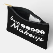 Grappige grillige zwart-wit make-up reizen etui (Open)