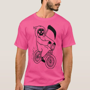 Grappige Grim Reaper BMX Bike Mannen T-shirt