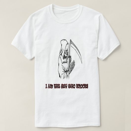Grappige Grim Reaper Quote Spooky Halloween Night T-shirt (Design voorkant)