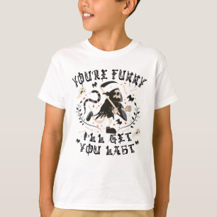 Grappige Grim Reaper Skelet Halloween Kostuum T-shirt